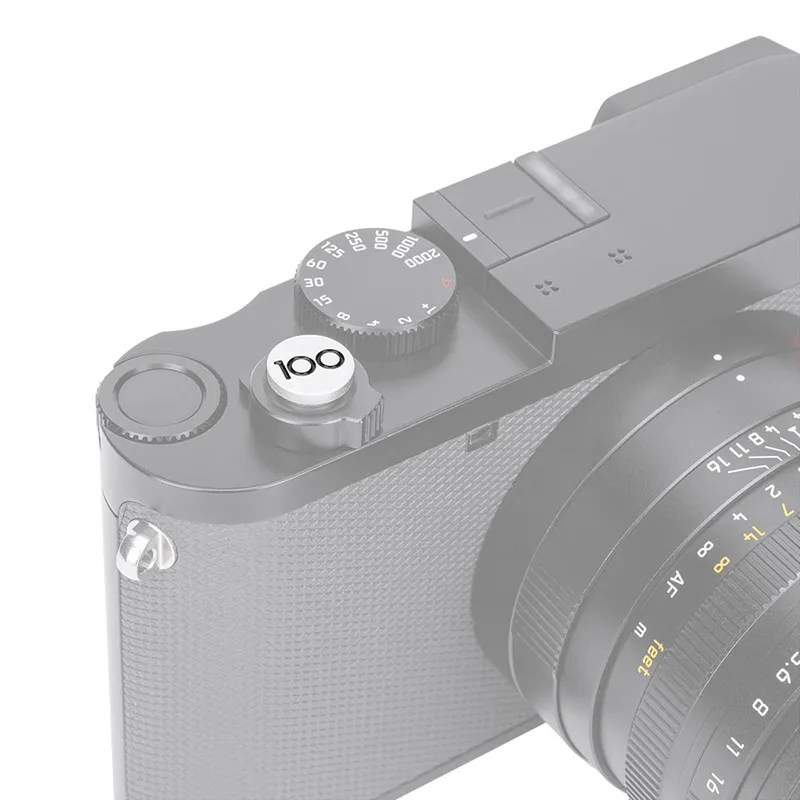  JJC SRB-L100 Avtryckarknapp - Silver med 100-logga från Kamda – snabb leverans och trygg e-handel