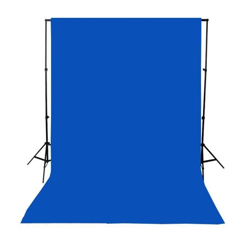 Blå bomullsbakgrund för fotografering (3x5m)