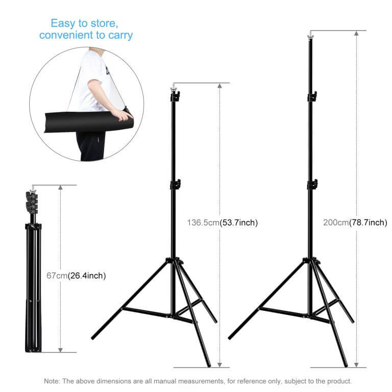  Puluz Bakgrundsstativset 2x3 meter fr fotostudion