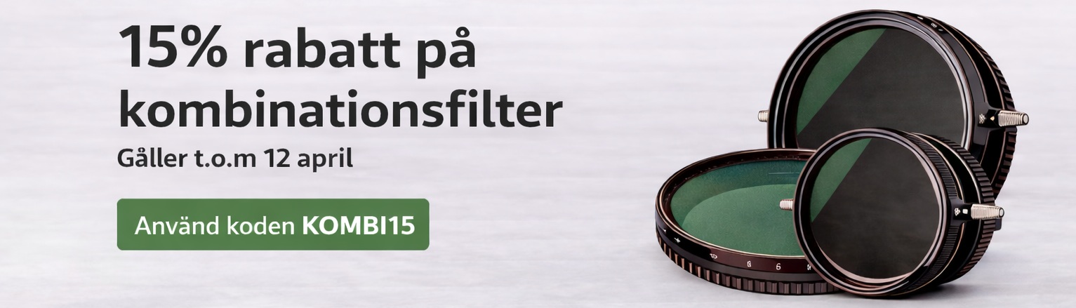 15% rabatt p&aring; kombinationsfilter