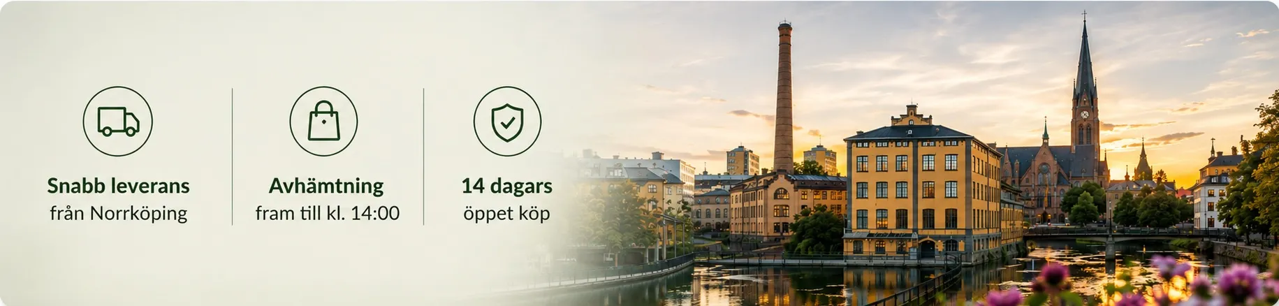 Snabb leverans fr&aring;n Norrk&ouml;ping