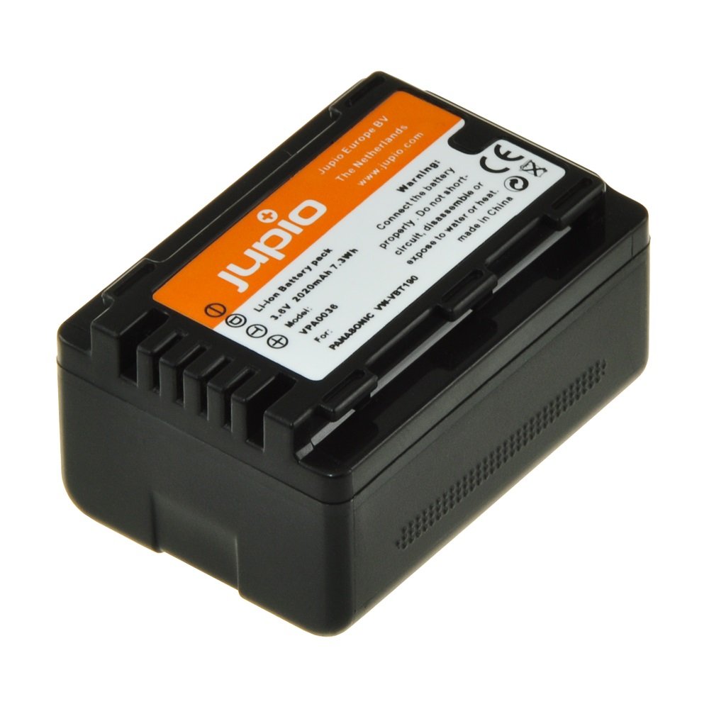 Jupio kamerabatteri 2020mAh ersätter Panasonic VW-VBT190