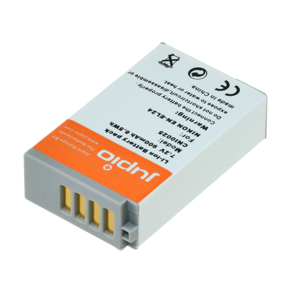 Jupio kamerabatteri 900mAh ersätter Nikon EN-EL24