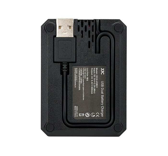  JJC USB-driven dubbel batteriladdare fr Nikon EN-EL14, EN-EL14a