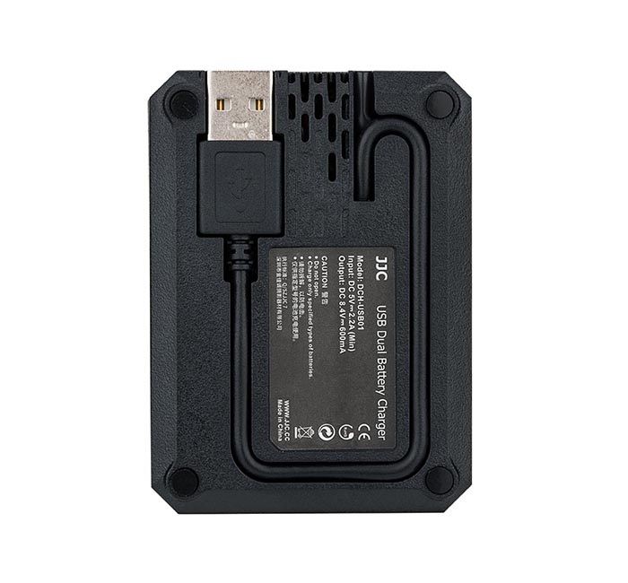 JJC USB-driven dubbel batteriladdare för Nikon EN-EL15, EN-EL15a