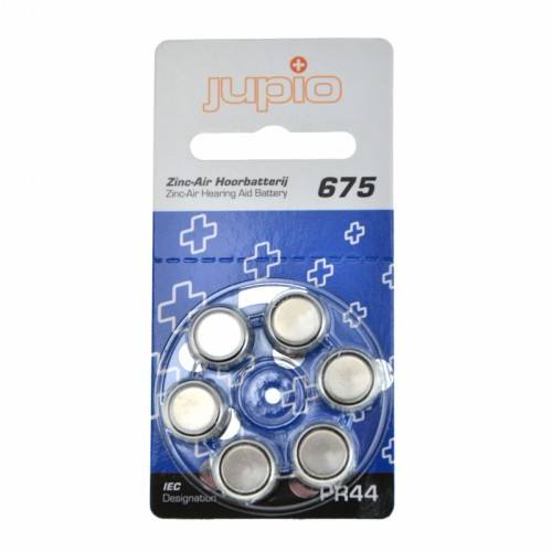32st Pack Jupio hörapparatsbatteri 675 Blå 192st batterier UTGÅNGET DATUM
