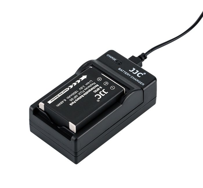  JJC USB-batteriladdare passar Fujifilm NP-95 och Ricoh DB-90
