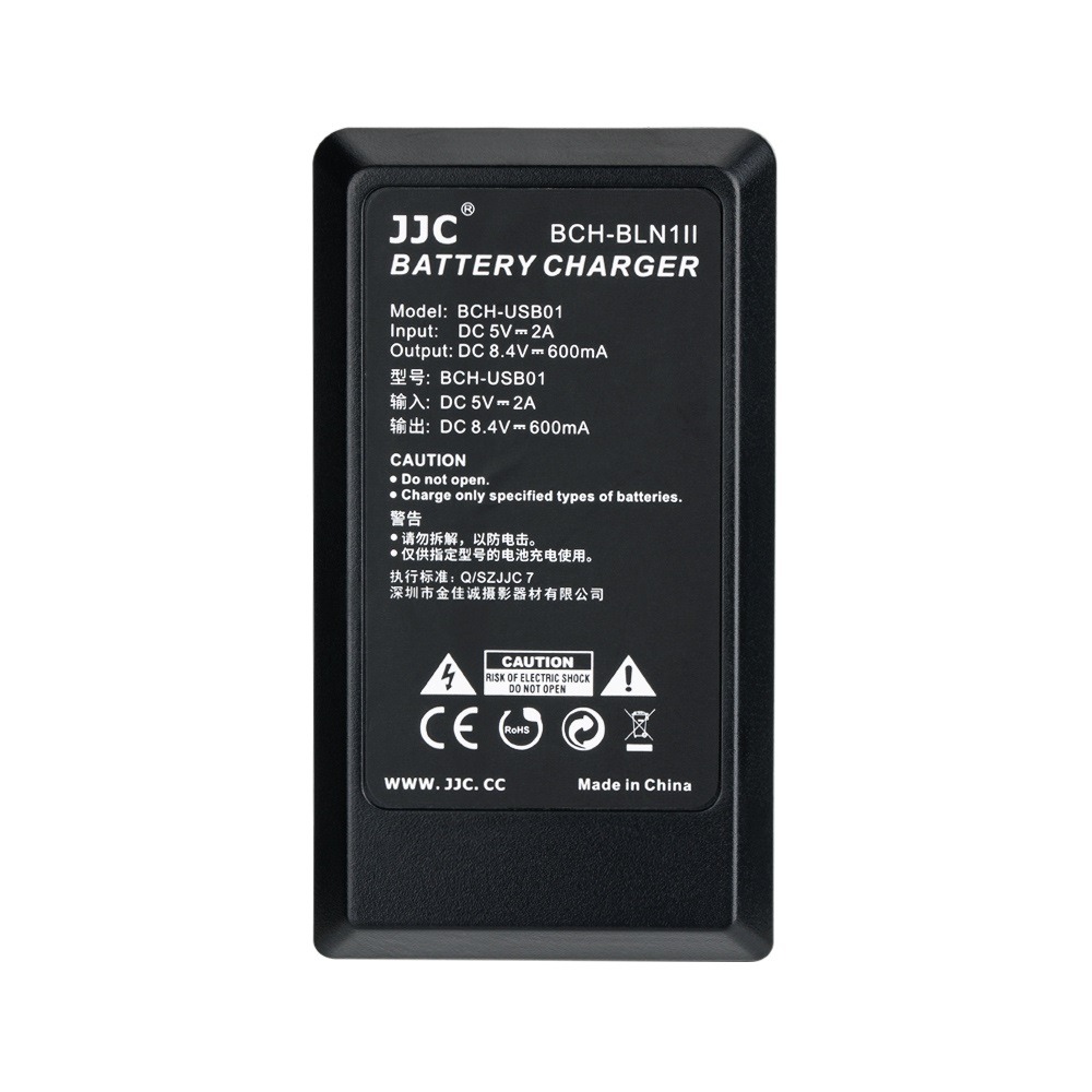JJC USB-batteriladdare passar Olympus BLN-1