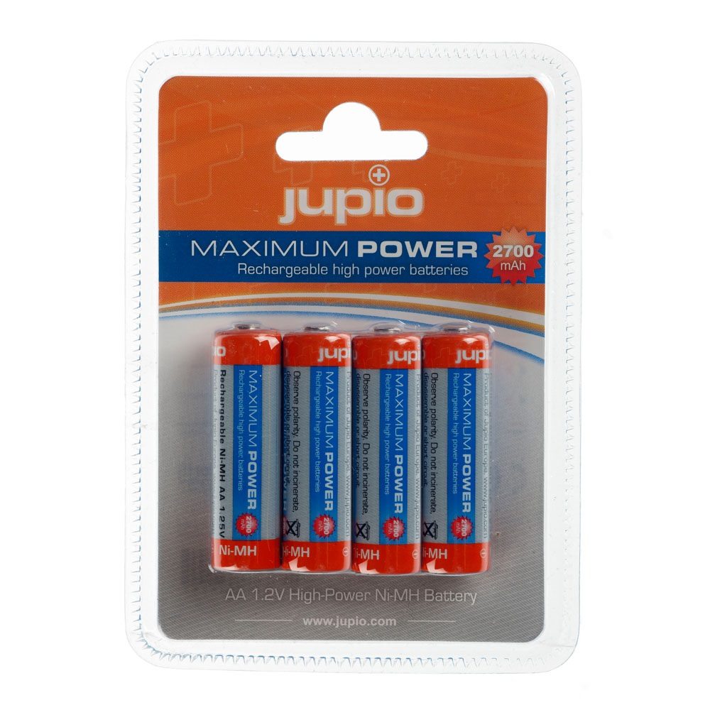 Jupio batteri (4st) AA 2700mAh laddbart