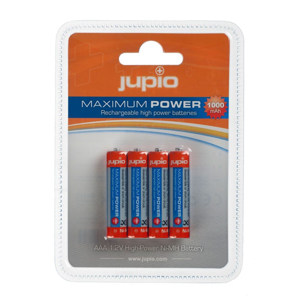 Jupio batteri (4st) AAA 1000mAh laddbart