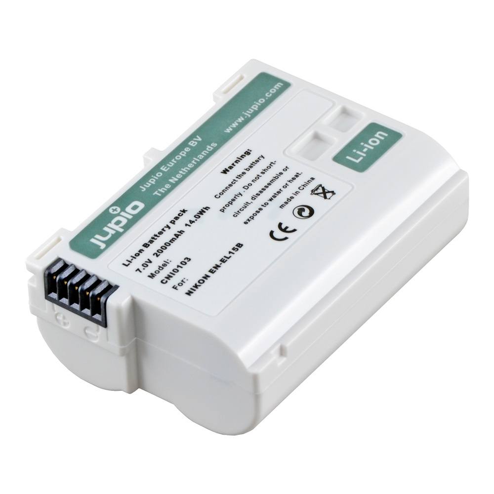 Jupio kamerabatteri 2000mAh ersätter Nikon EN-EL15B Ultra