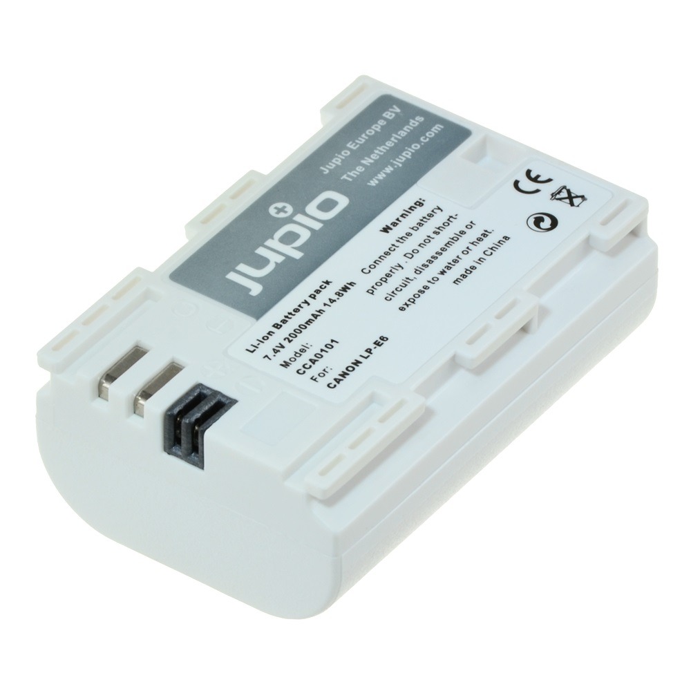 Jupio kamerabatteri 2000mAh ersätter Canon LP-E6 Ultra