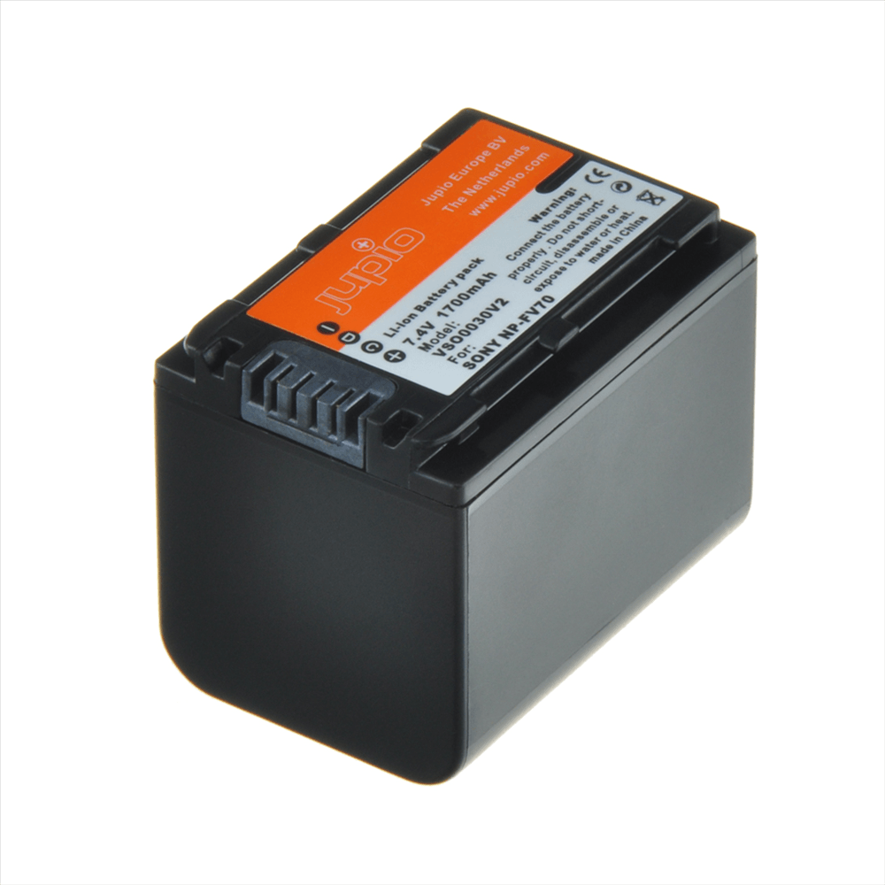 Jupio kamerabatteri 1700mAh ersätter Sony NP-FV70