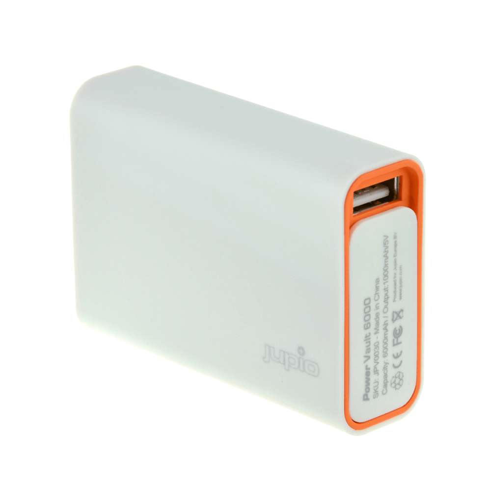 Jupio reseladdare Powerbank 6000 mAh med USB-utgång