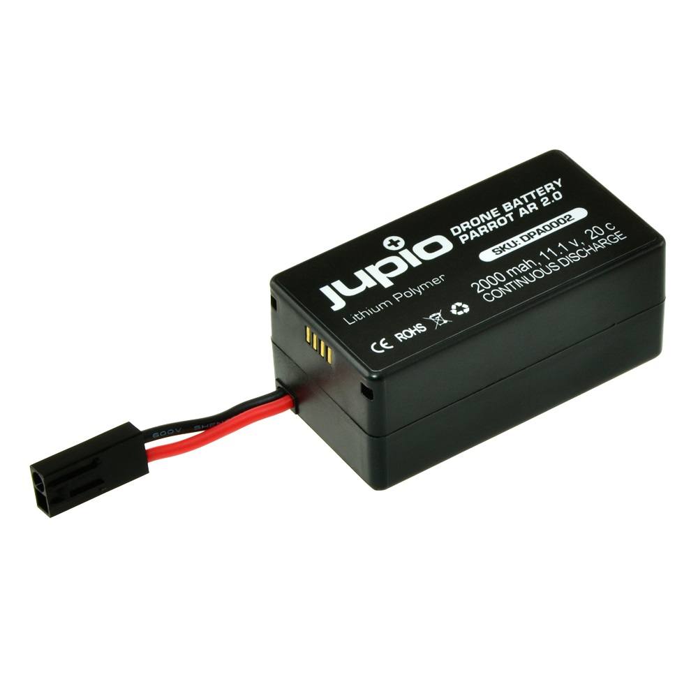 Jupio drönarbatteri 2000mAh ersätter Parrot AR Drone 2.0 PF070056AA