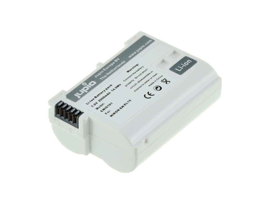 Jupio kamerabatteri 2000mAh ersätter Nikon EN-EL15