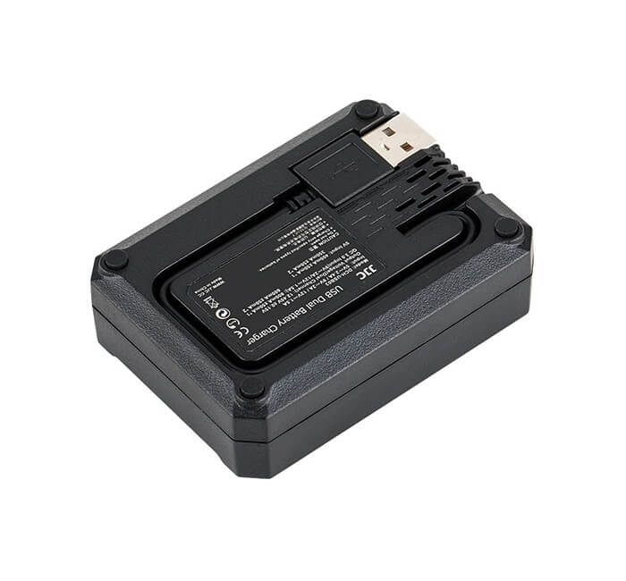  JJC USB-driven dubbel batteriladdare fr Fujifilm NP-T125