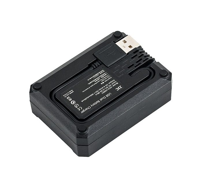  JJC USB-driven dubbel batteriladdare fr Fujifilm NP-W235