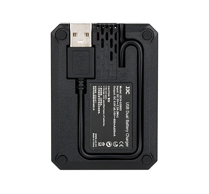  JJC USB-driven dubbel batteriladdare fr Nikon EN-EL25