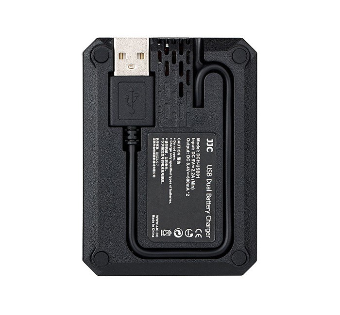  JJC USB-driven dubbel batteriladdare fr Panasonic DMW-BLJ31