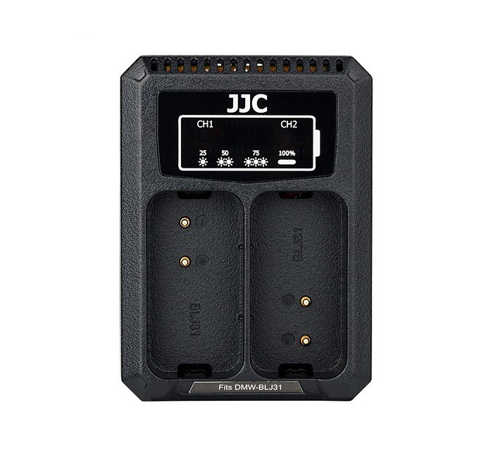  JJC USB-driven dubbel batteriladdare fr Panasonic DMW-BLJ31