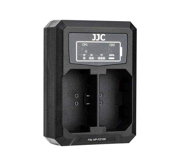  JJC USB-driven dubbel batteriladdare fr Sony NP-FZ100