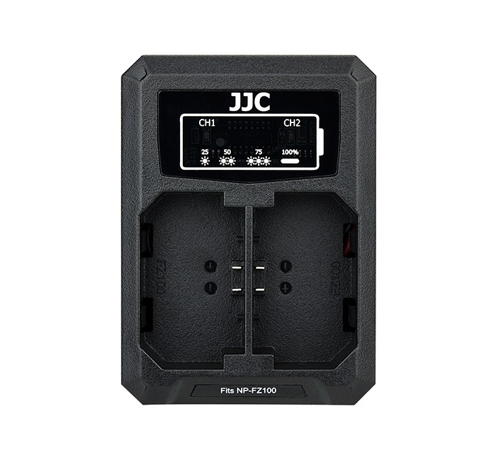  JJC USB-driven dubbel batteriladdare för Sony NP-FZ100