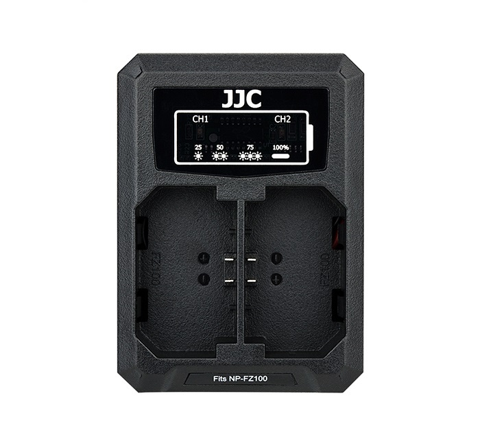  JJC USB-driven dubbel batteriladdare fr Sony NP-FZ100