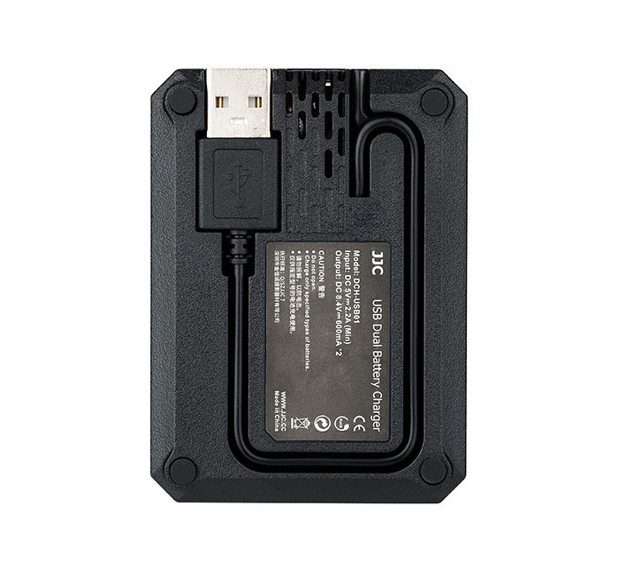  JJC USB-driven dubbel batteriladdare fr Panasonic DMW-BLG10/BLE9 Leica BP-DC15