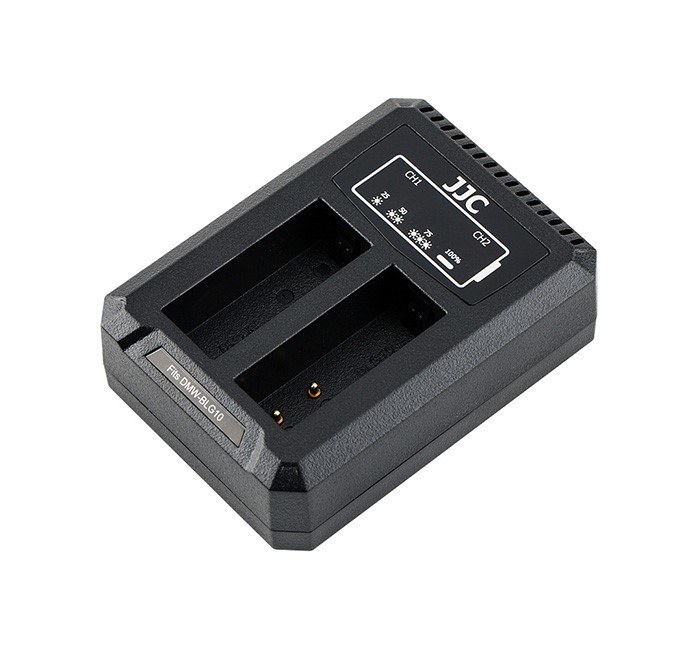  JJC USB-driven dubbel batteriladdare fr Panasonic DMW-BLG10/BLE9 Leica BP-DC15