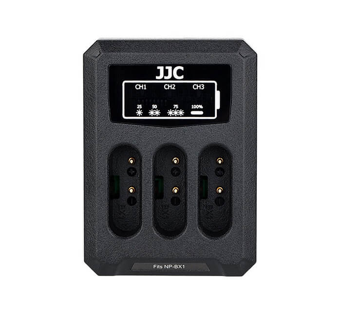  JJC USB-driven batteriladdare 3x fr Sony NP-BX1