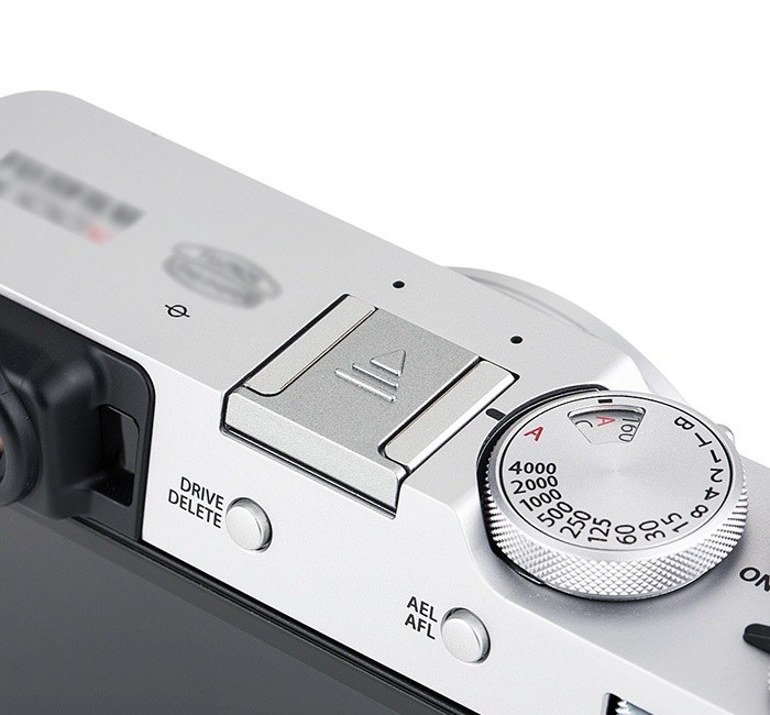  JJC Blixtskoskydd hot-shoe för Fujifilm kameror Silver