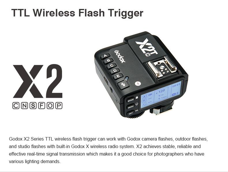  Godox Blixtsndare 2.4GHz TTL X2T