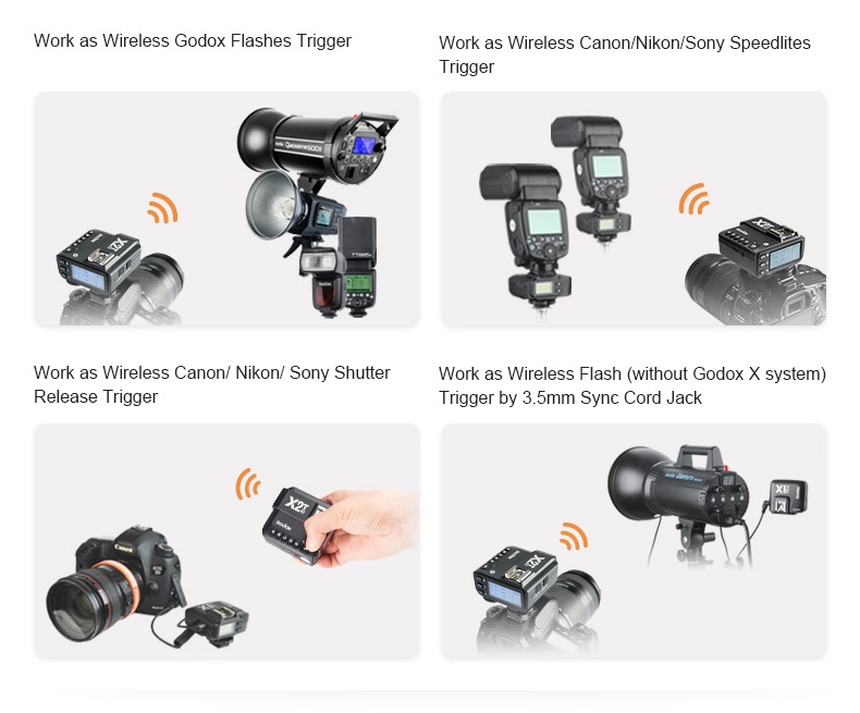  Godox Blixtsndare 2.4GHz TTL X2T