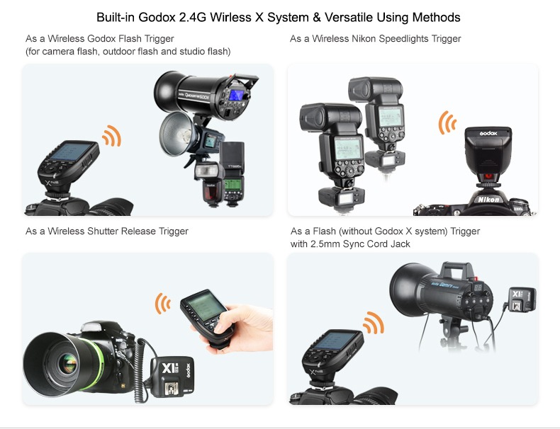  Godox Blixtutlsare Xpro 2.4GHz TTL