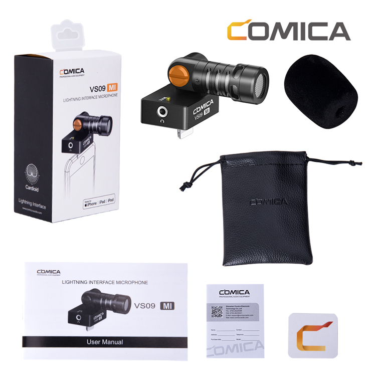 Comica VS09 M1 Mikrofon för smartphone med lightning-kontakt