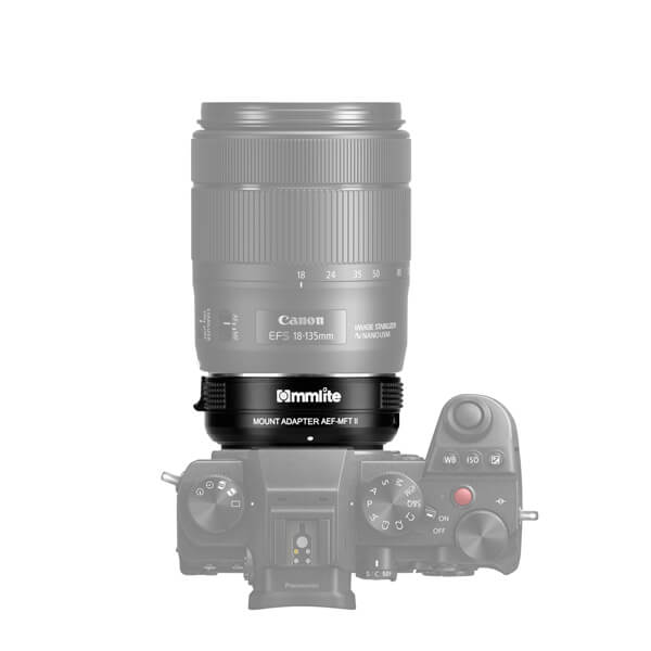  Commlite CM-AEF-MFT II Objektivadapter till Canon EF/EF-S för M4/3 Kamera