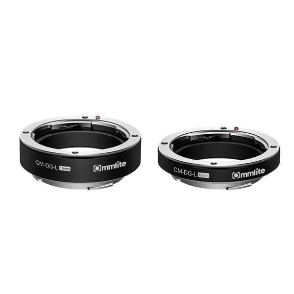 Commlite Mellanringar 10mm & 16mm elektronisk för Leica L