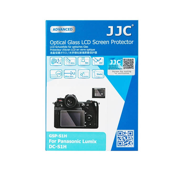  JJC Skrmskydd fr Panasonic Lumix DC-SH1 optiskt glas 9H