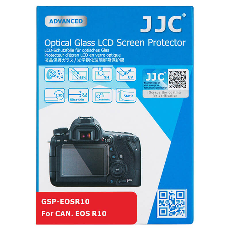  JJC Skrmskydd fr Canon EOS R10 optiskt glas 9H