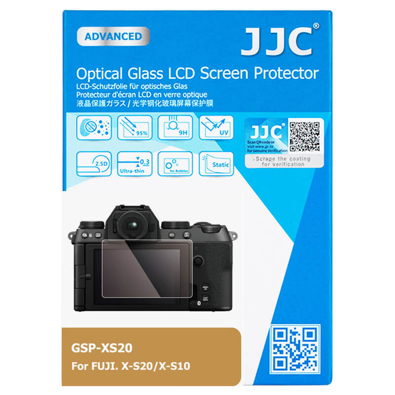  JJC Skrmskydd fr Fujifilm X-S20/X-S10 optiskt glas