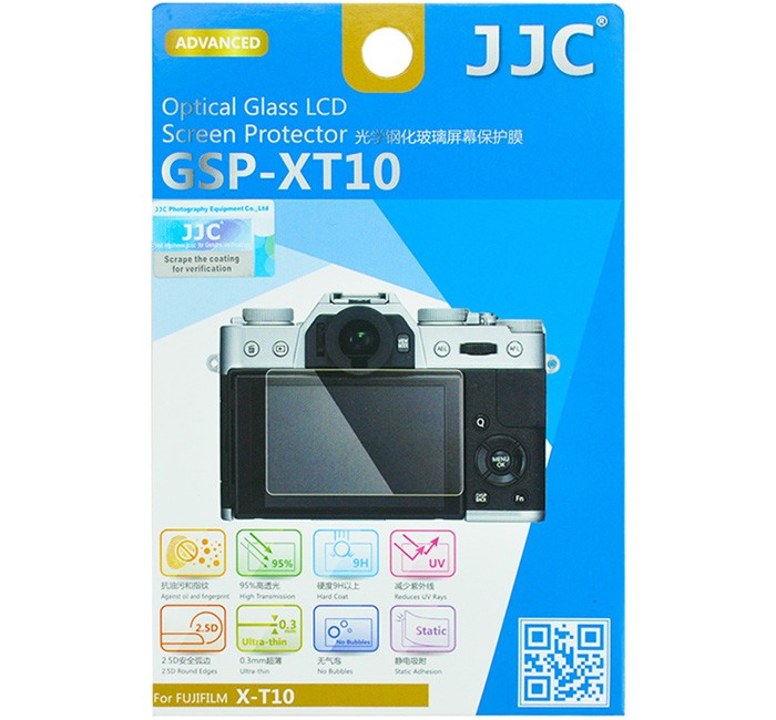  JJC Skärmskydd för Fujifilm X-T10/X-T20/X-T30/X-E3/X-T100 optiskt glas 9H