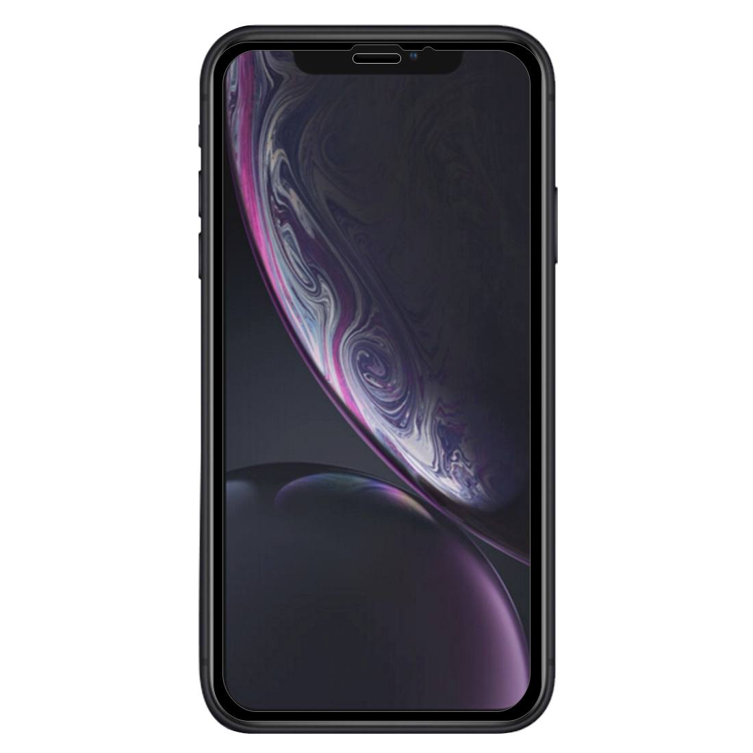 Displayskydd 9H för iPhone XR- Svart ram