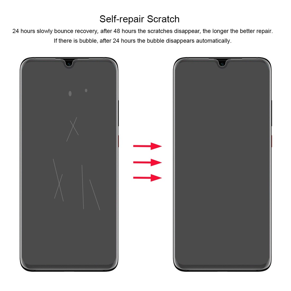 Enkay Displayskydd för Huawei P30- 0.1mm 3D Full screen hydrogelfilm