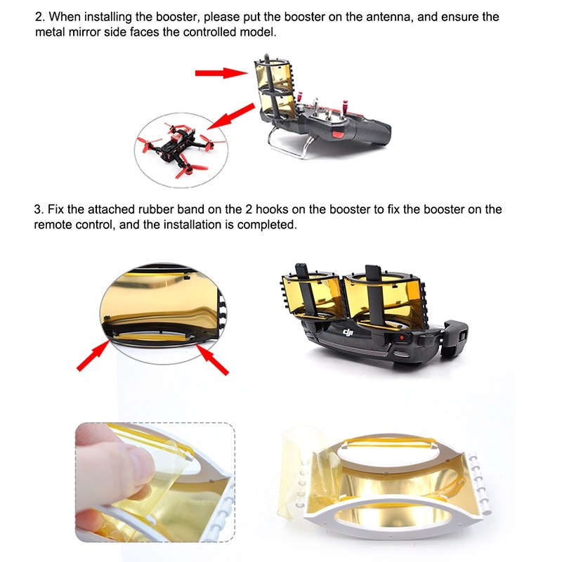  STARTRC Signalfrstrkare fr DJI Mavic Pro/ Air/Spark/ Mini fjrrkontroll