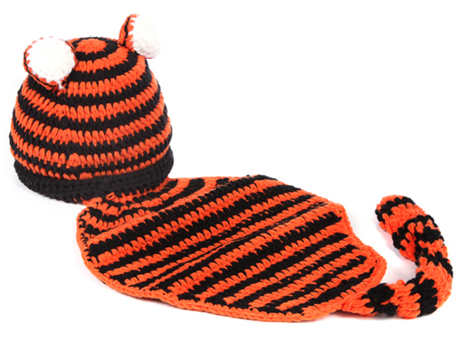  Kldset tiger - Orange & Svart