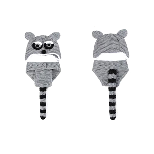  Klädset lemur - Grå & Svart