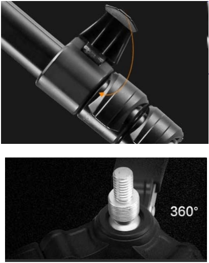  Weifeng Enbensstaiv med videohuvud & ftter 146cm 2.5kg