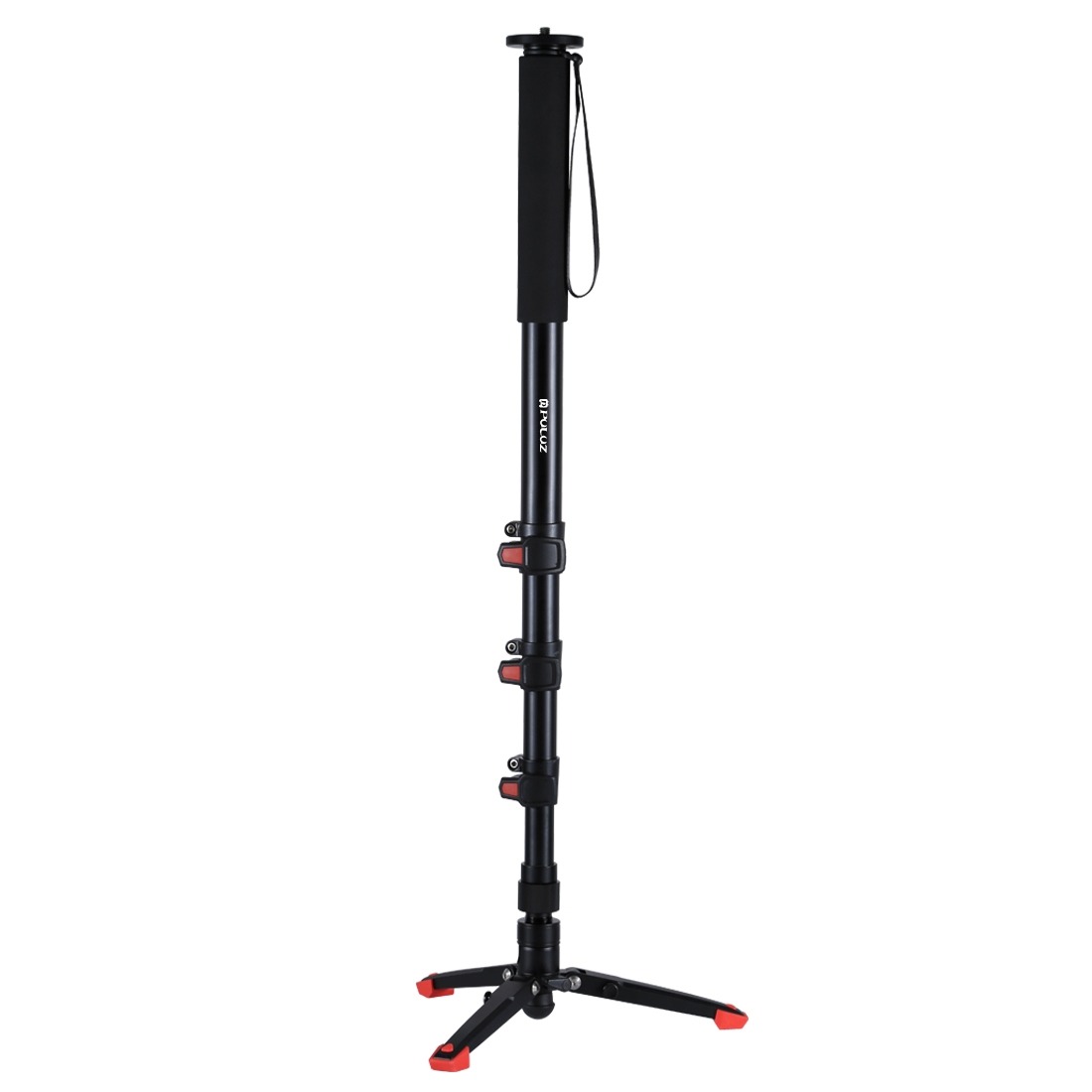 PULUZ Självstående fyra-sektions monopod med tre stödben, 65-185cm