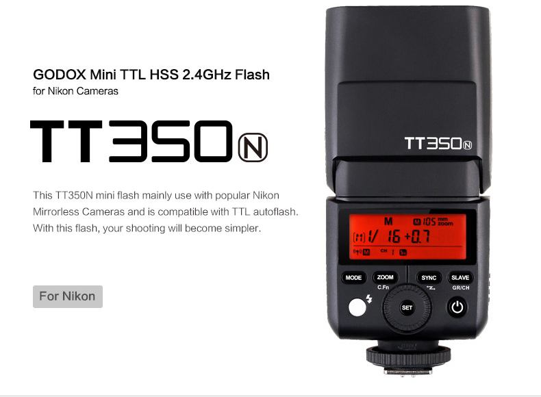  Godox TT350N Mini Thinklite TTL Speedlight